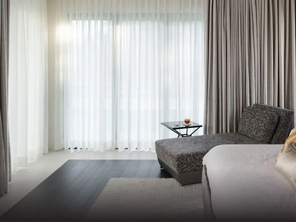 Lutron lighting and shading system for luxury interiors