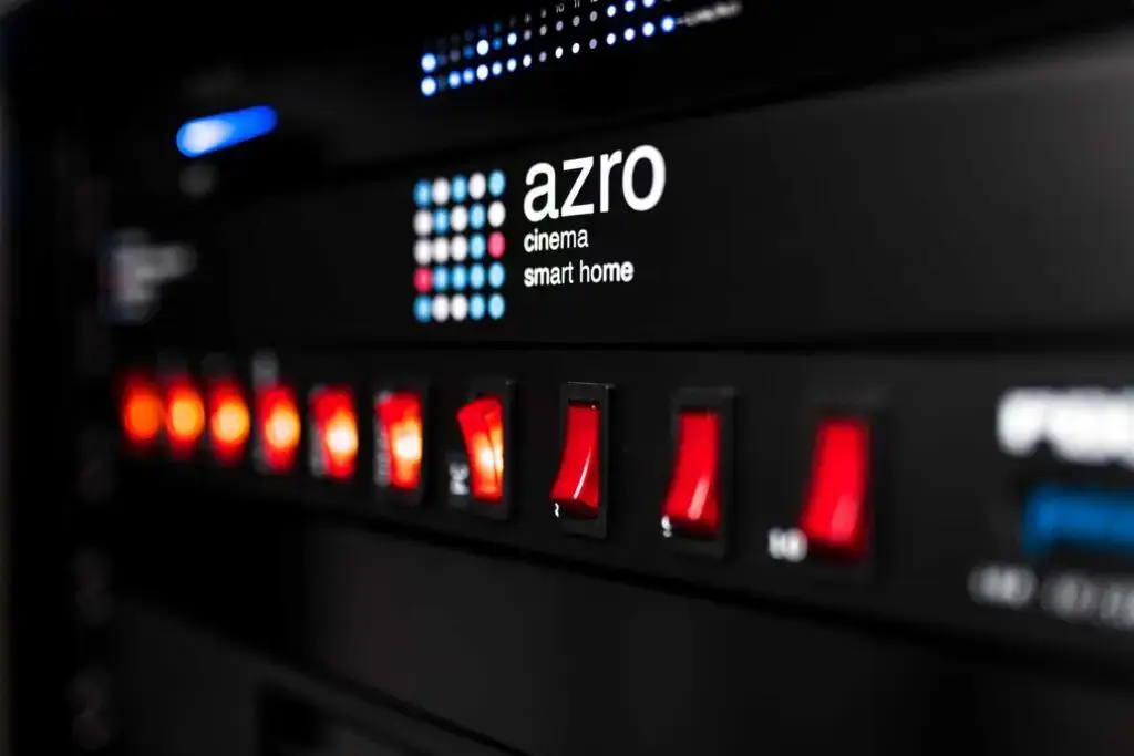 Luxury home cinema system with Kaleidescape movie server integration